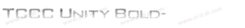 TCCC Unity Bold字体转换